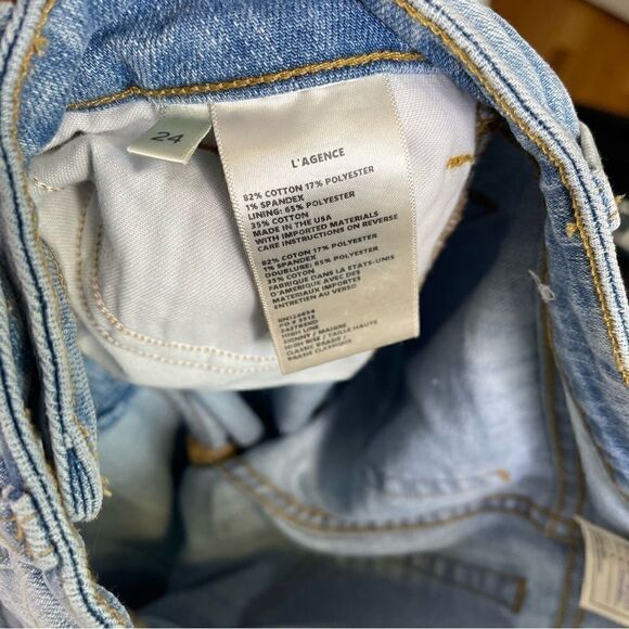 𝅺l’agence High Line Skinny Jean In Classic Brasie Chewed Hem 24 - Picture 5 of 7